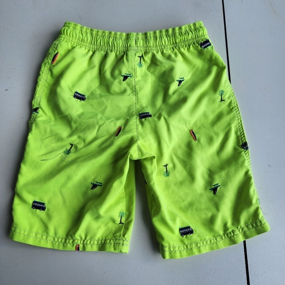 Lot Of 2 Boys Nordstrom Billabong Carter’s Blue Yellow Swim Trunks Shorts Sz 7 - Picture 9 of 9